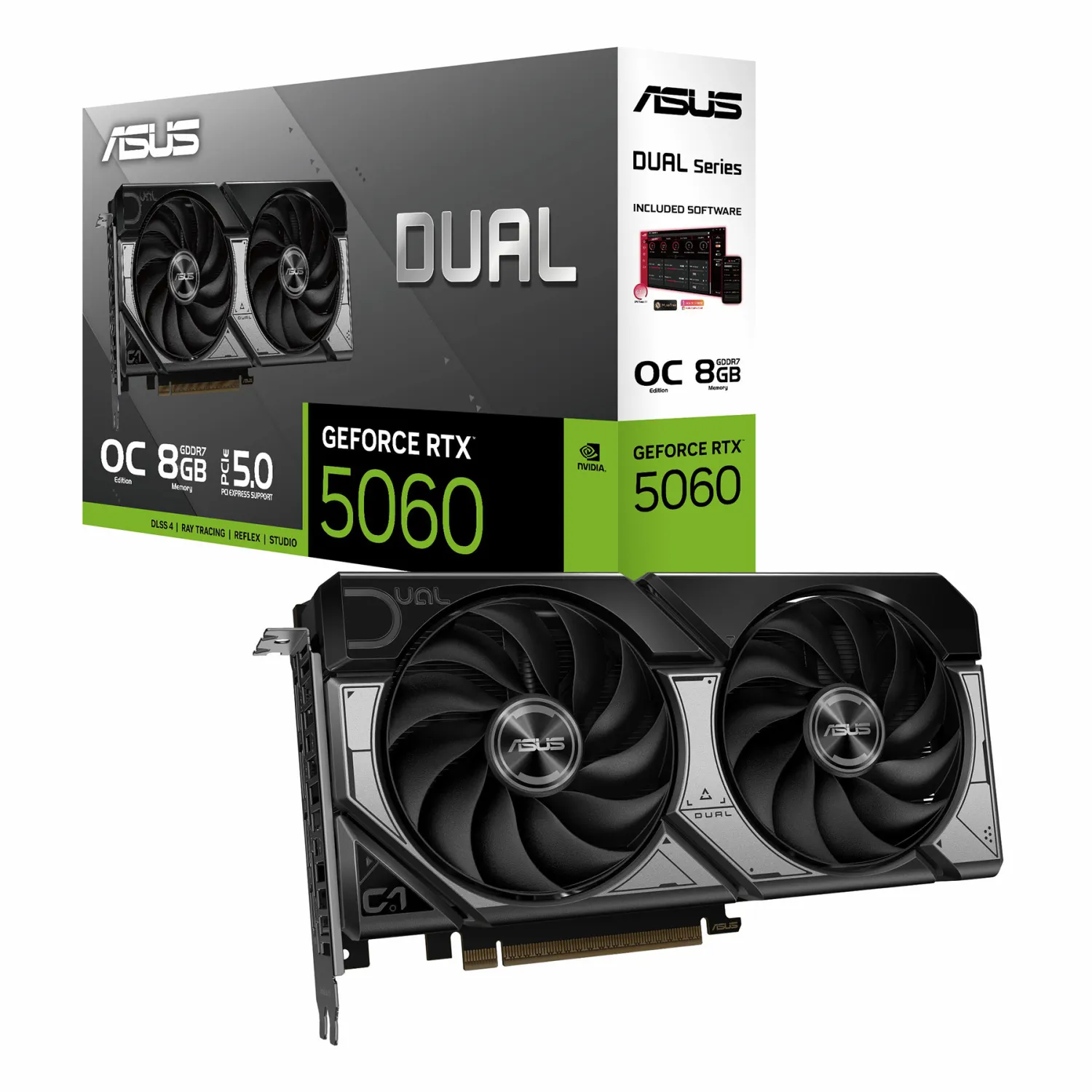کارت گرافیک ایسوس مدل Dual GeForce RTX 5060 OC Edition 8GB GDDR7